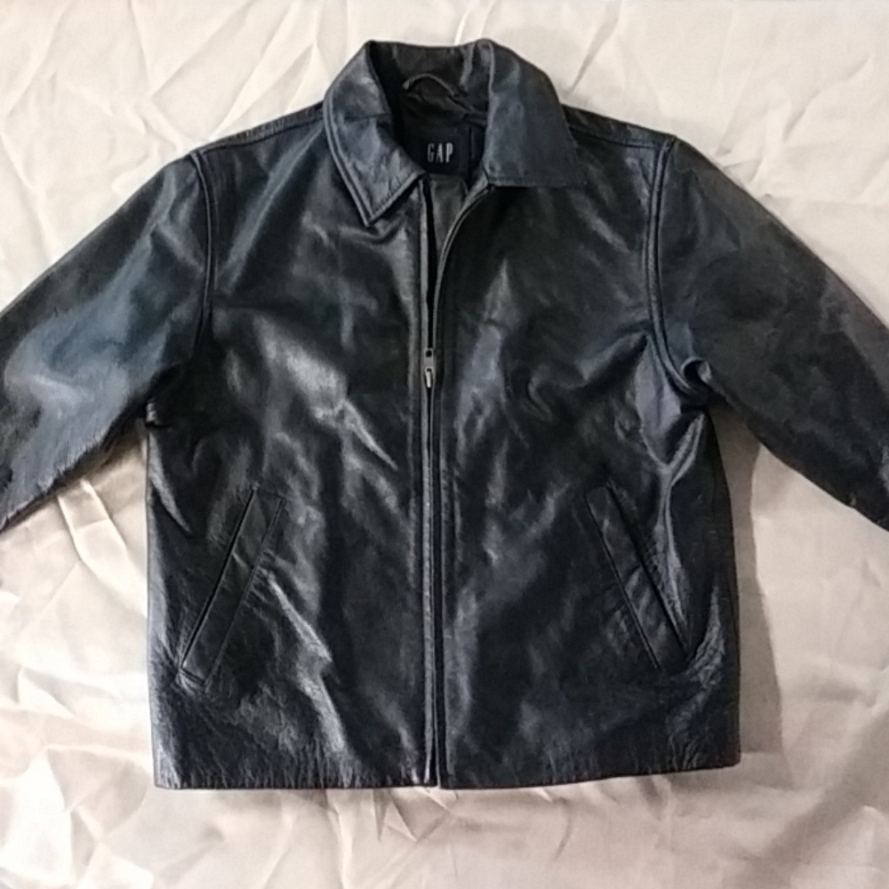 GAP cow leather kids jacket
